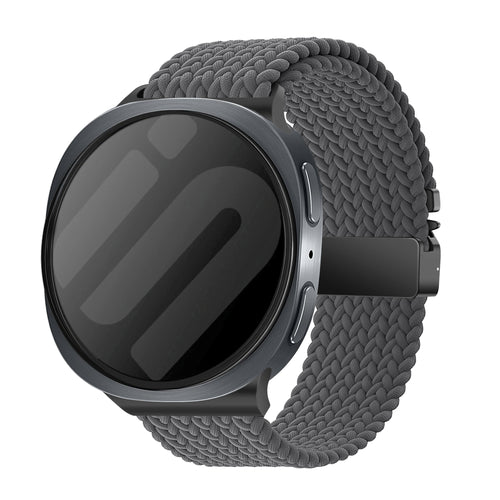Samsung Galaxy Watch 8 Classic Braided Strap with P-Buckle (Dark Grey)
