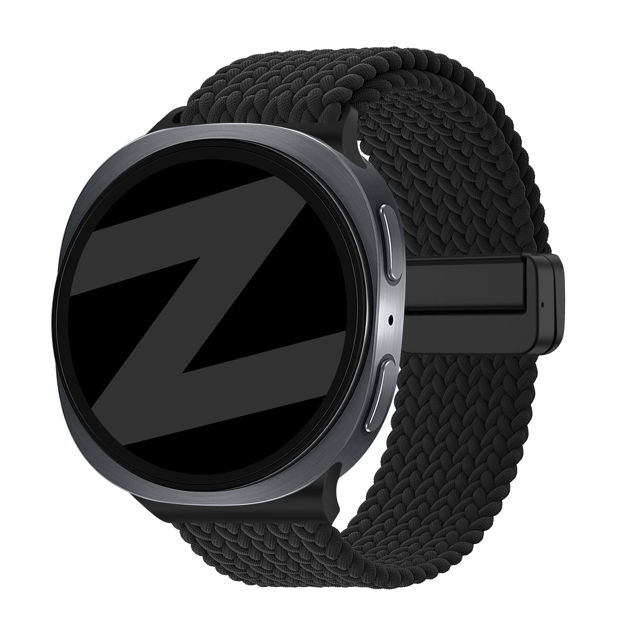 Bandz Samsung Galaxy Watch 9 - 40mm Magnetic Braided Strap (Black)