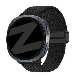 Bandz Samsung Galaxy Watch 9 - 44mm Magnetic Braided Strap (Black)