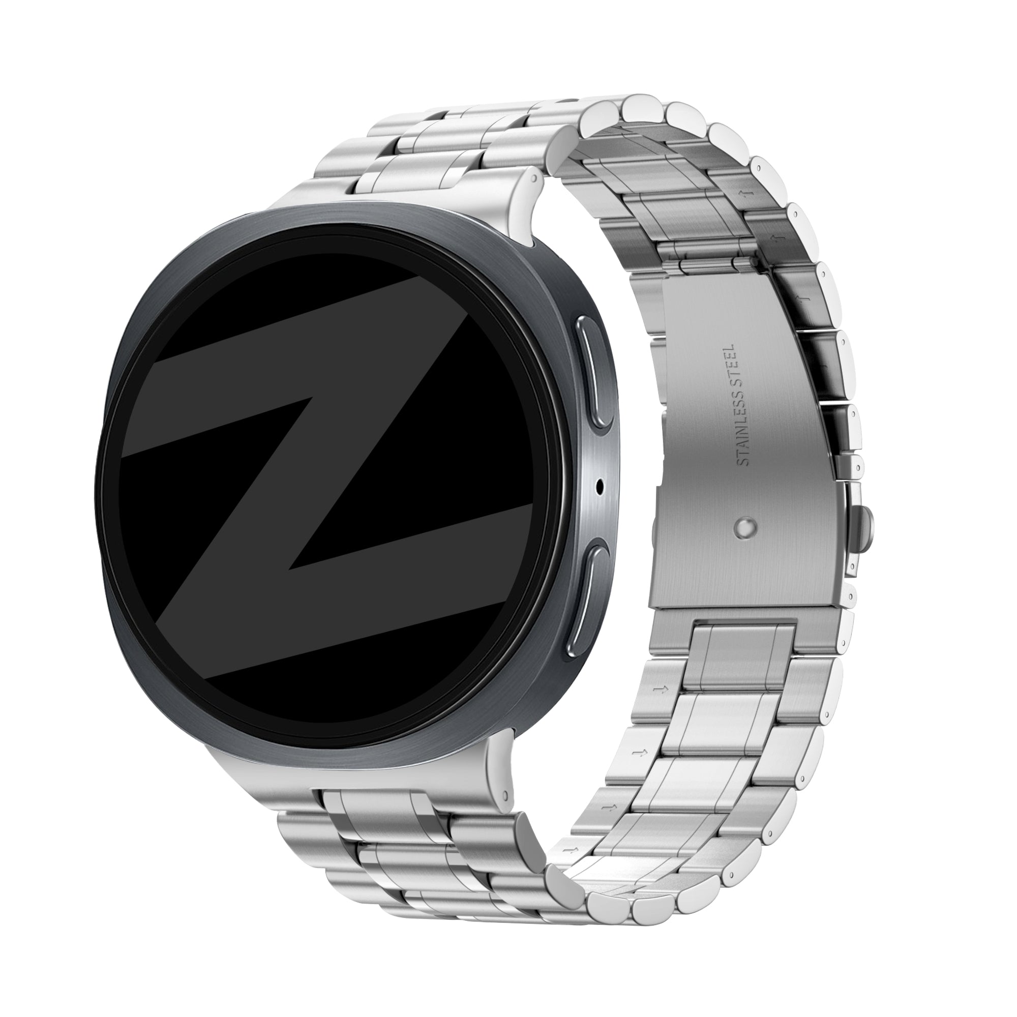 Bandz Samsung Galaxy Watch 8 - 44mm Steel Strap 'Deluxe' (Silver)