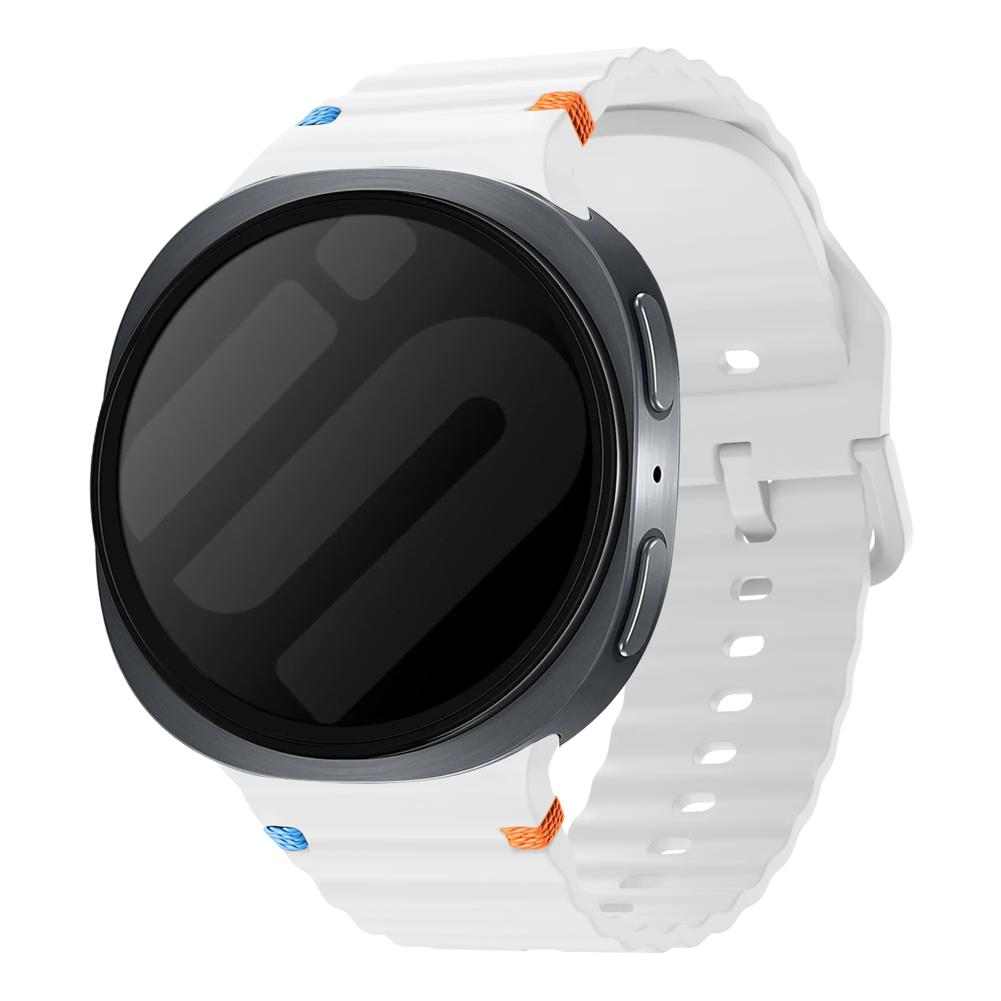 Samsung Galaxy Watch 8 Classic Wave Silicone Strap (White)