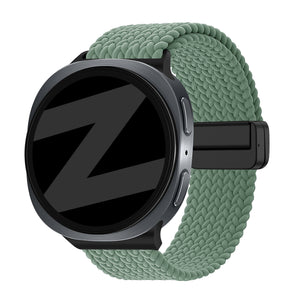 Bandz Samsung Galaxy Watch 9 - 44mm Magnetic Braided Strap (Viridian)