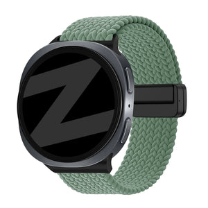 Bandz Samsung Galaxy Watch 9 - 40mm Magnetic Braided Strap (Viridian)