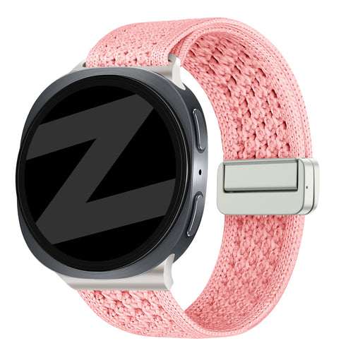 Bandz Samsung Galaxy Watch 9 - 44mm Vintage Nylon Strap (Pink)