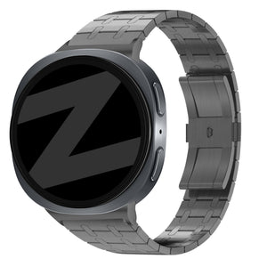 Bandz Samsung Galaxy Watch 8 - 44mm Steel Strap 'Royal' (Black)