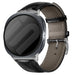 Samsung Galaxy Watch 8 - 40mm Leather Crocodile Strap (Black)