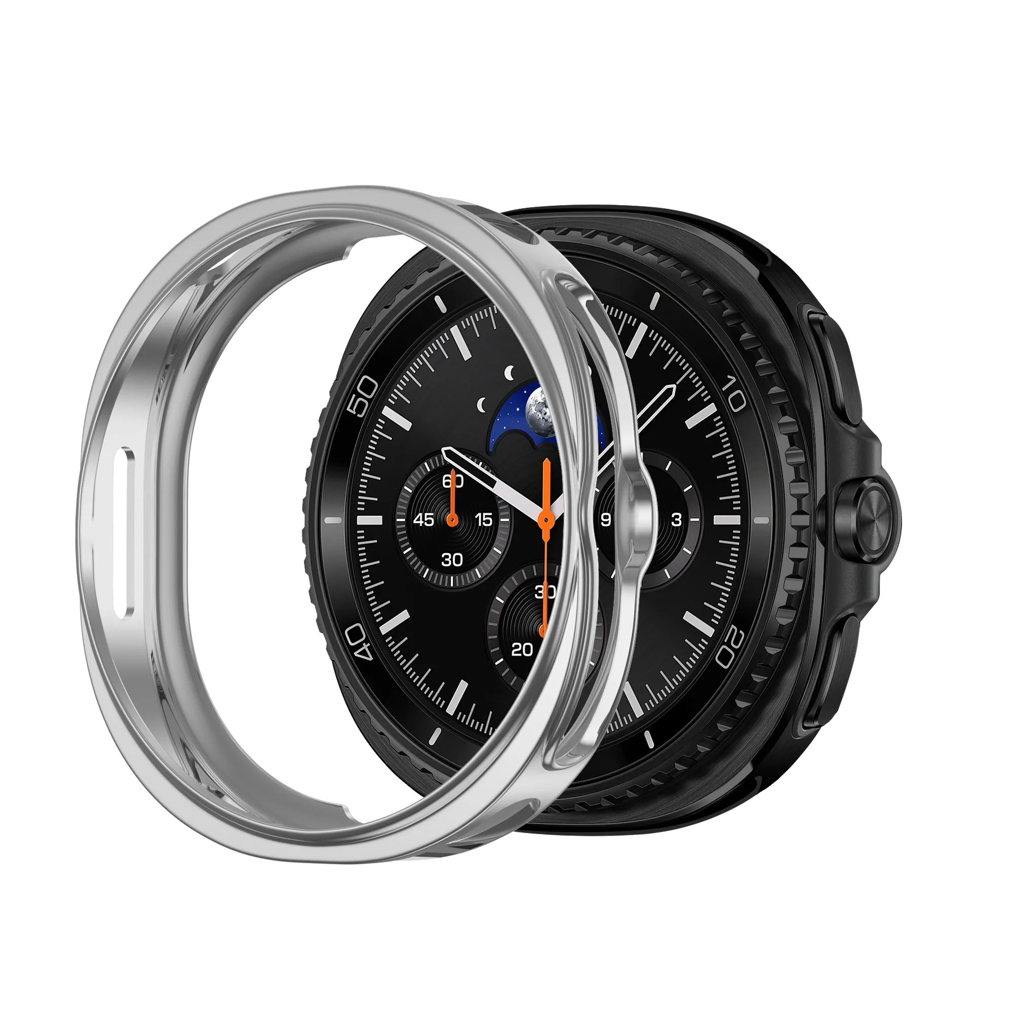 Bandz Samsung Galaxy Watch 8 Classic TPU Cover (Silver)