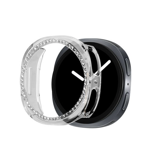 Bandz Samsung Galaxy Watch 8 - 40mm Diamond PC Case (Transparent)