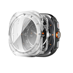 Bandz Samsung Galaxy Watch Ultra PC Case with Glass (Transparent)