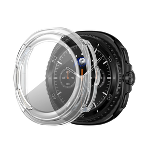 Bandz Samsung Galaxy Watch 8 Classic PC Cover with Glass (Transparent)