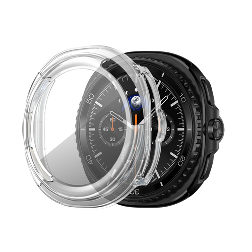 Bandz Samsung Galaxy Watch 8 Classic PC Cover with Glass (Transparent)