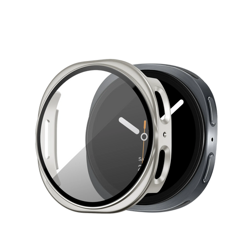 Bandz Samsung Galaxy Watch 8 - 40mm / 9 - 40mn PC Cover with Glass (Starlight)