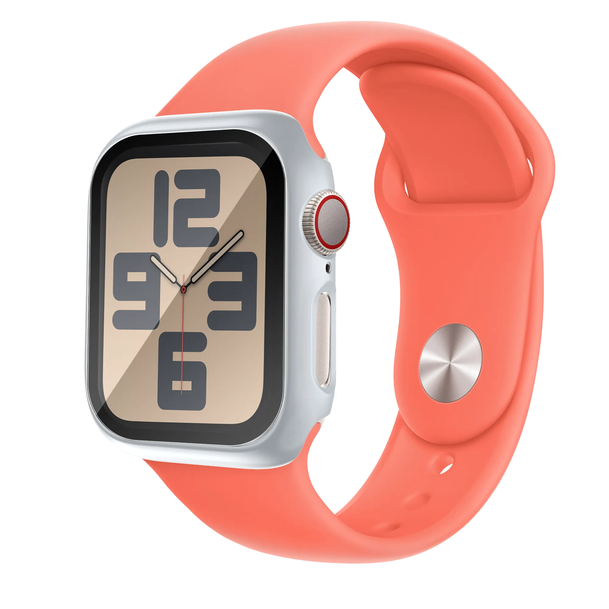 Bandz Apple Watch 10/11 PC Case with Glass (Silver)