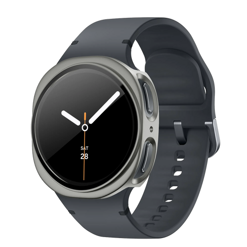 Bandz Samsung Galaxy Watch 8 - 44mm PC Cover with Glass (Titanium Gold)