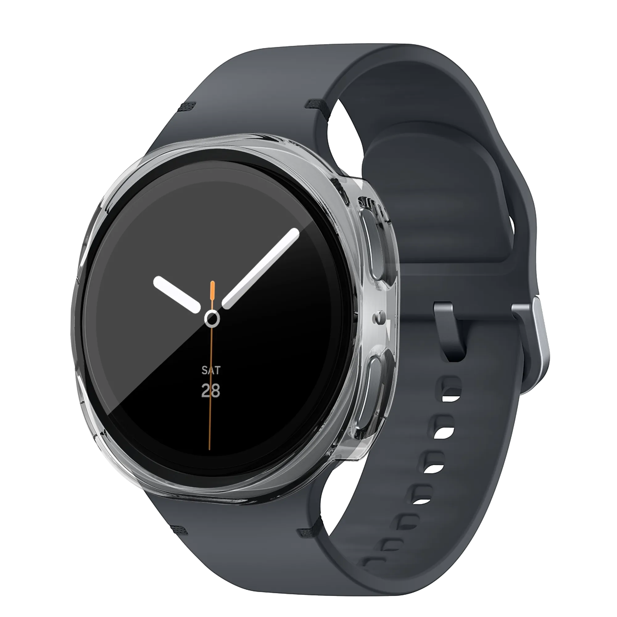 Bandz Samsung Galaxy Watch 8 - 40mm PC Cover with Glass (Transparent)