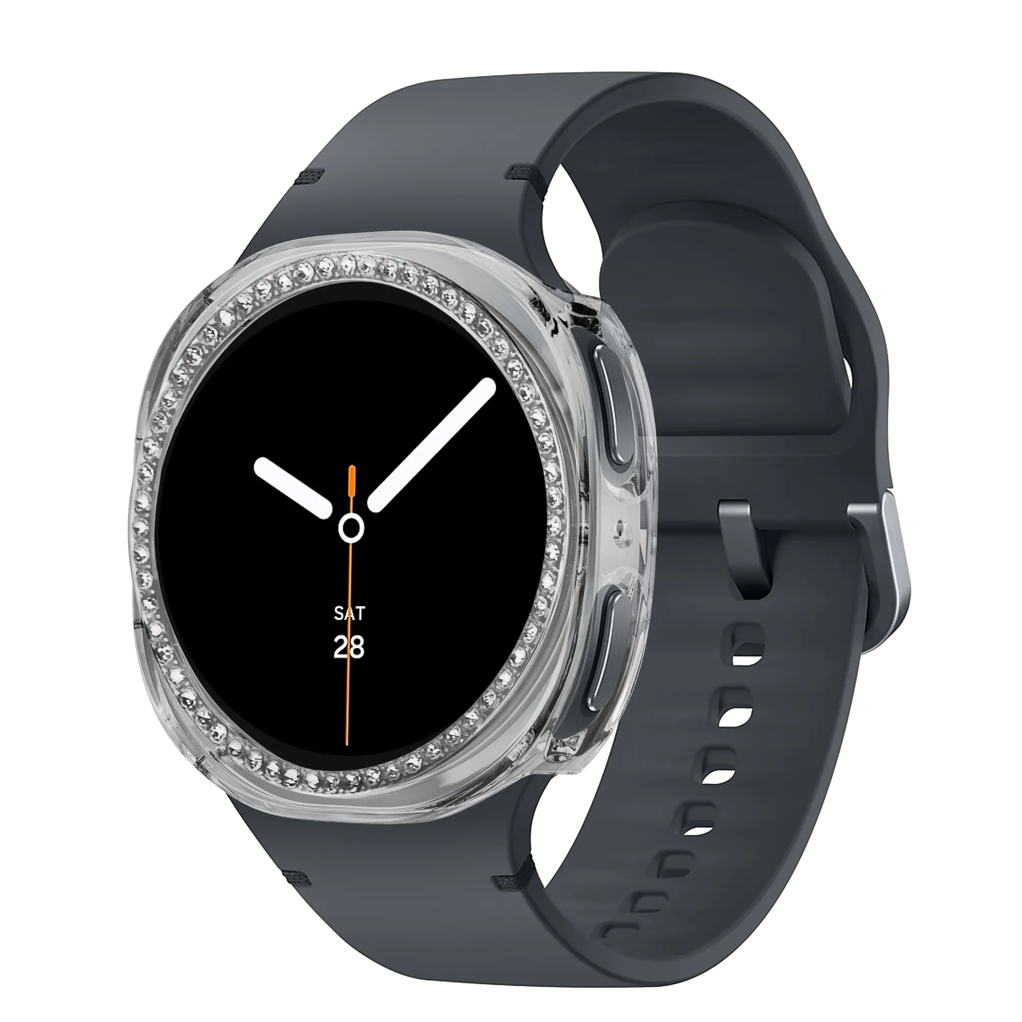 Bandz Samsung Galaxy Watch 8 - 40mm Diamond PC Case (Transparent)
