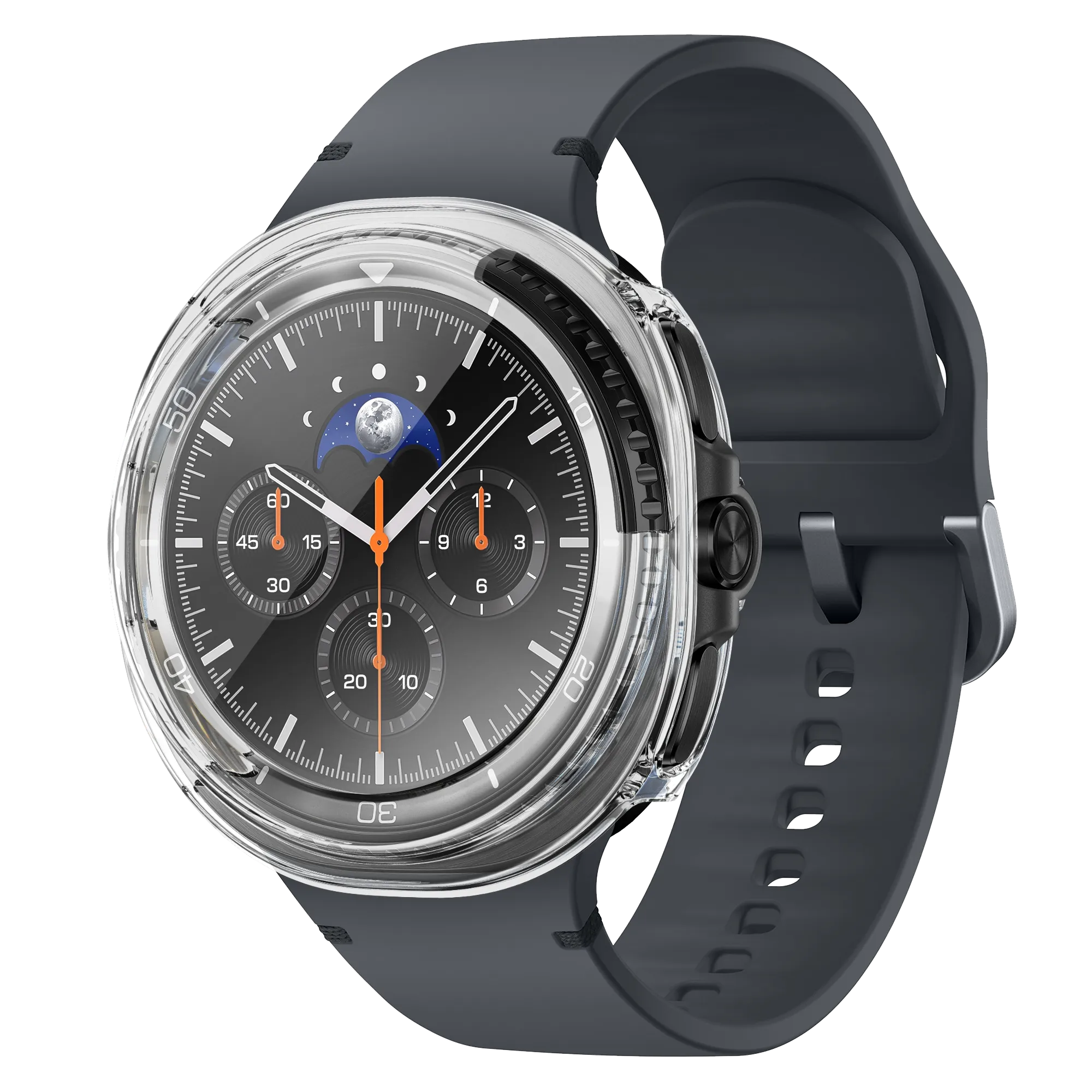 Bandz Samsung Galaxy Watch 8 Classic PC Cover with Glass (Transparent)