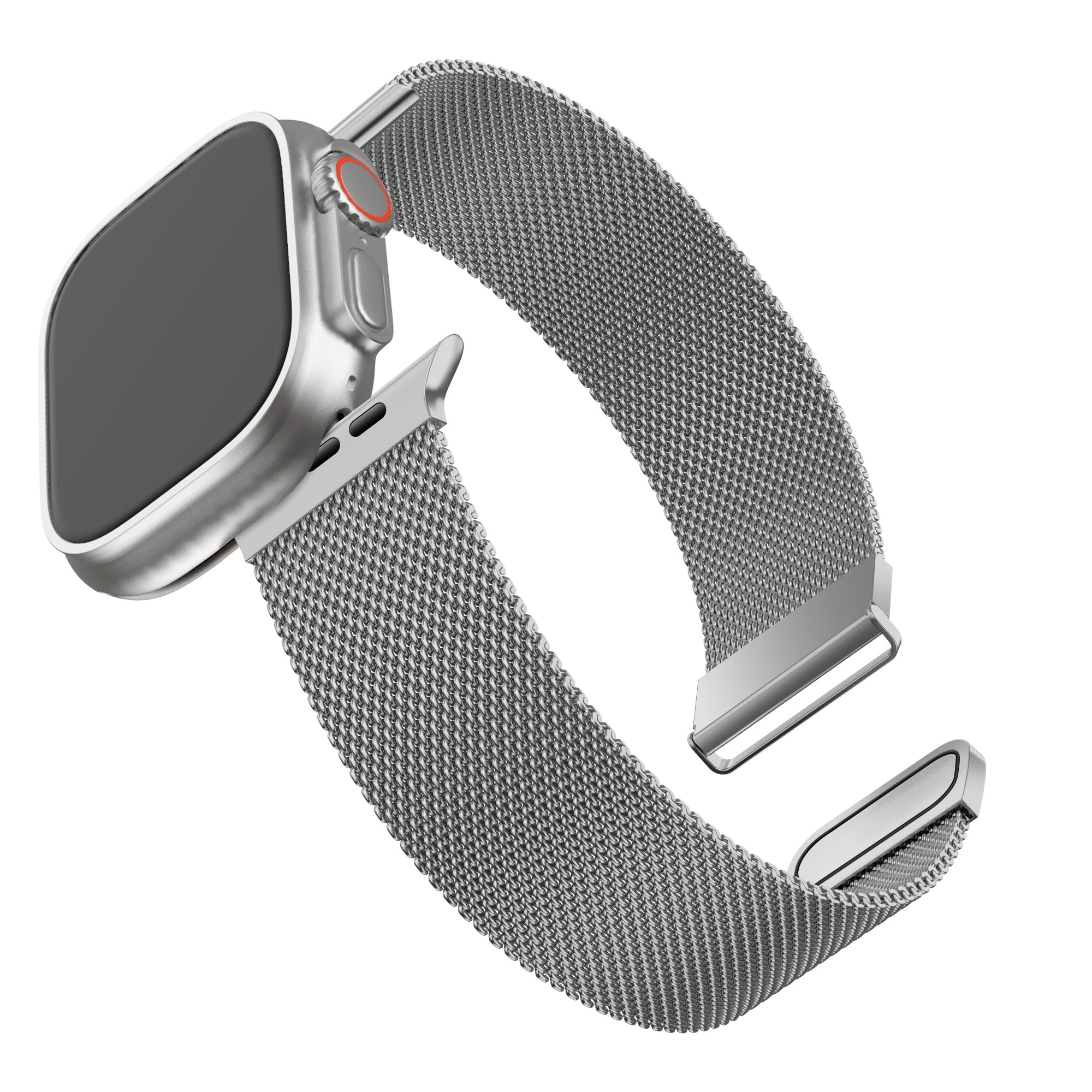 BALR Apple Watch Ultra Milanese Strap (Silver)