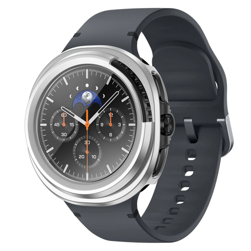 Bandz Samsung Galaxy Watch 8 Classic PC Cover with Glass (Silver)
