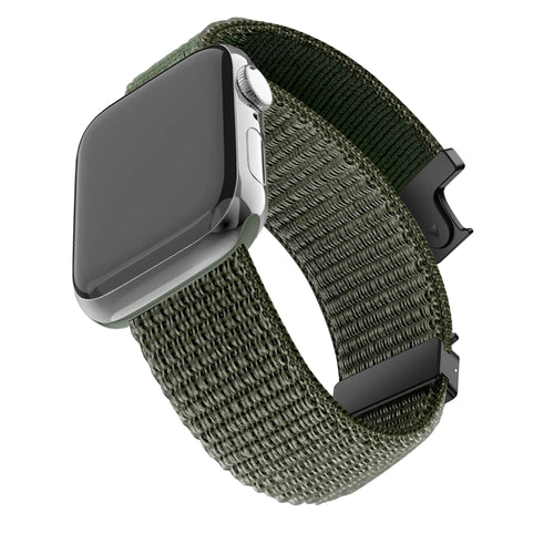 Bandz Apple Watch Nylon Strap 'Classic' with P-Buckle (Army Green)