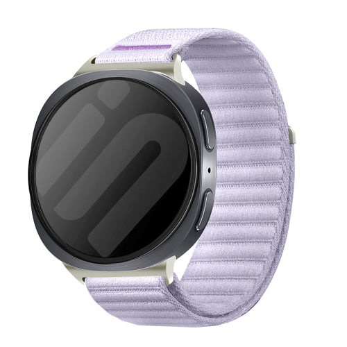 Samsung Galaxy Watch 9 - 44mm Wave Nylon Strap (Light Purple)