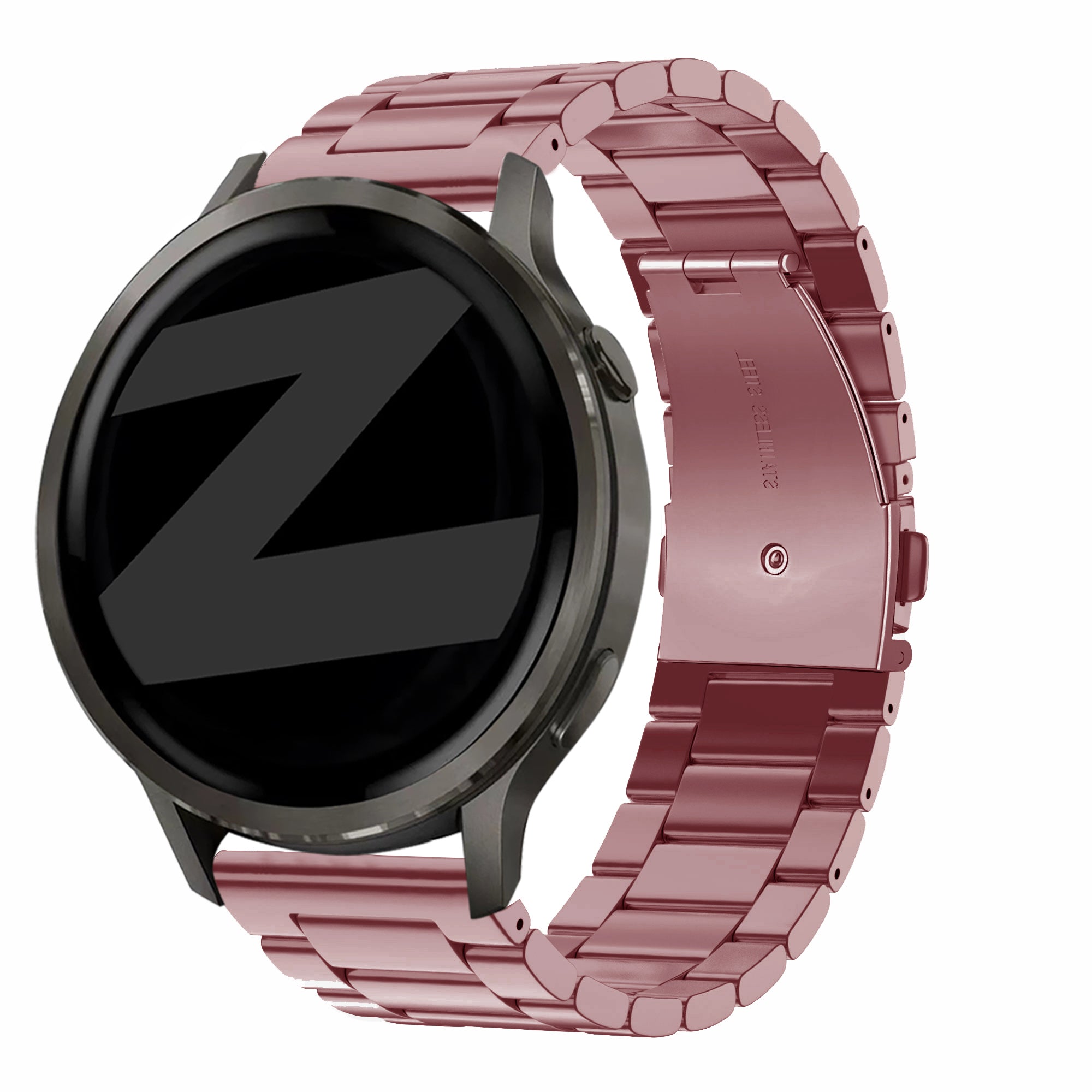 Bandz Garmin Venu 4 - 41mm Steel Strap 'Classic' (Pink)