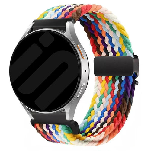 Fossil Gen 6 - 42mm Braided Strap with P-buckle (Rainbow)