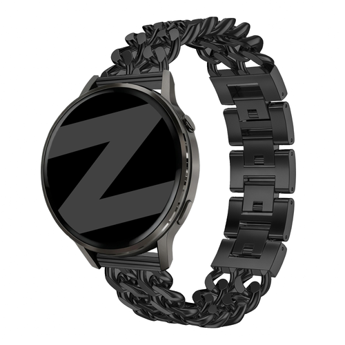 Bandz Coros Apex - 42mm Metal Strap 'Double Chains' (Black)