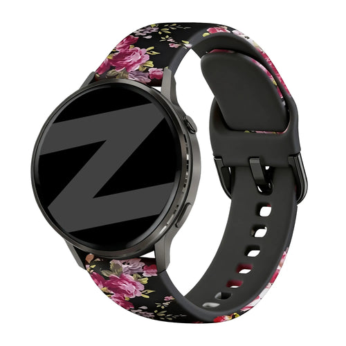 Silicone Strap, on a watch, 3/4 front view