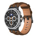 Samsung Galaxy Watch 9 - 40mm Solid Leather Strap (Dark Brown)