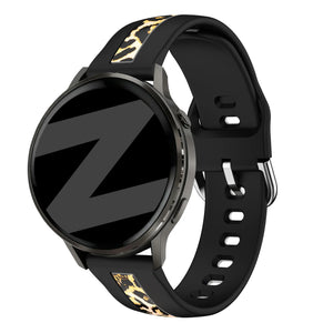Bandz Amazfit GTS 3 Dual Leopard Strap (Black)