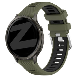Bandz Garmin Forerunner 255s Sport Strap with Buckle (Olive Green/Black)