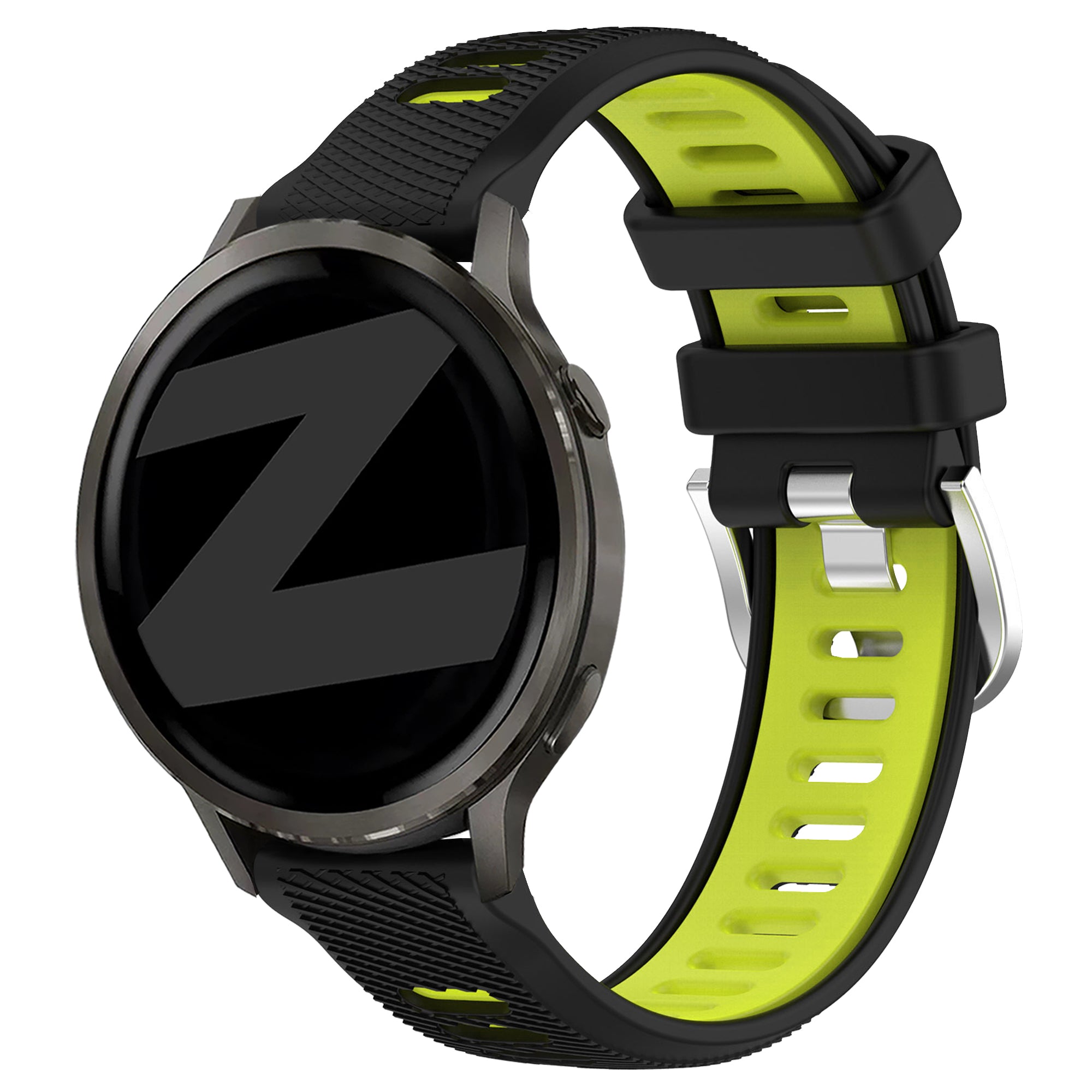 Bandz Garmin Vivoactive 4s Sport Strap with Buckle (Black/Yellow)