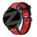 Bandz Garmin Forerunner 255 Dual Buckled Sport Strap (Black/Red)