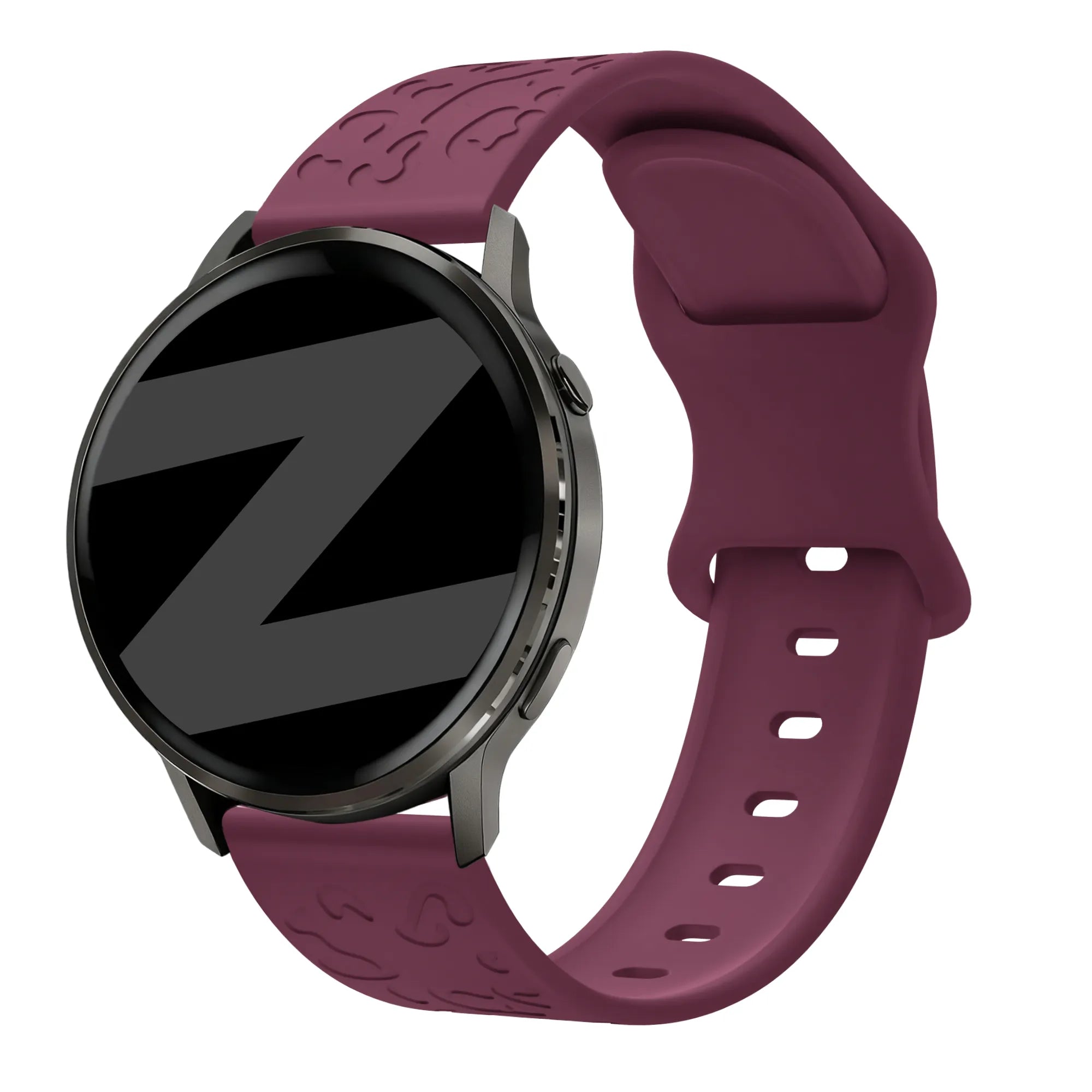 Bandz Garmin D2 Air X10 Silicone Strap 'Leopard' (Wine Red)