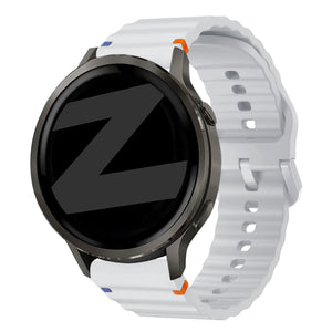 Bandz Garmin Venu 2 Silicone Strap 'Wave' (Light Grey)