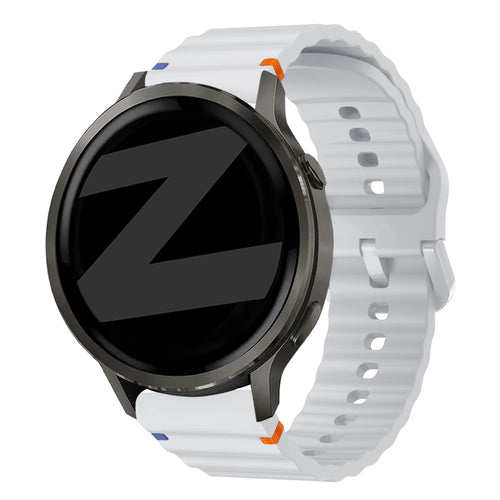 Bandz Garmin Venu 2 Silicone Strap 'Wave' (Light Grey)