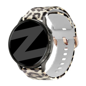 Silicone Strap, on a watch, 3/4 front view