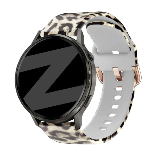 Silicone Strap, on a watch, 3/4 front view