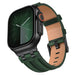 Apple Watch Ultra Solid Leather Strap (Dark Green)