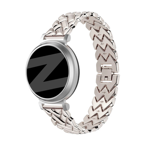 Bandz Pebble Round 2 - 14mm Metal Strap 'V-Type' (Starlight)