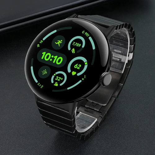 Google Pixel Watch 3 - 45mm Premium Metal Link Strap (Black)