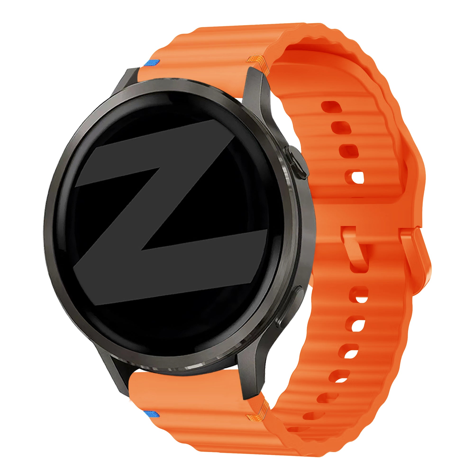 Bandz Garmin Venu 2 Plus Silicone Strap 'Wave' (Orange)