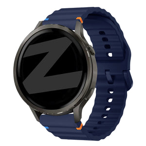 Bandz Garmin Forerunner 255 Silicone Strap 'Wave' (Dark Blue)