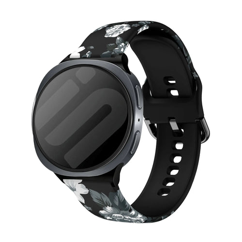 Samsung Galaxy Watch 8 Classic Grey Flower Strap