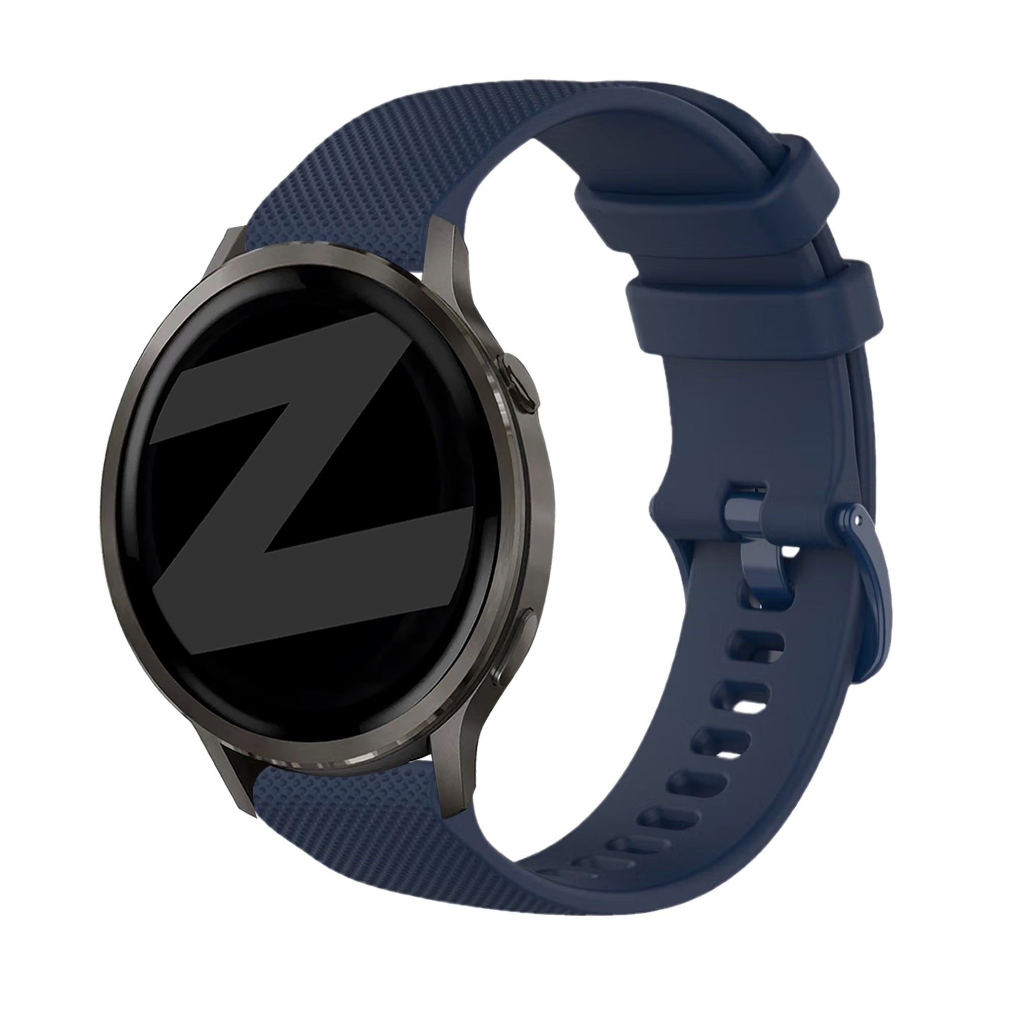 Bandz Garmin Vivoactive 4 Silicone Strap 'Premium' (Dark Blue)