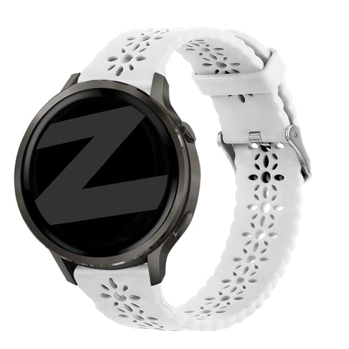 Bandz Garmin Vivomove 3 Silicone Strap 'Lace' (White)