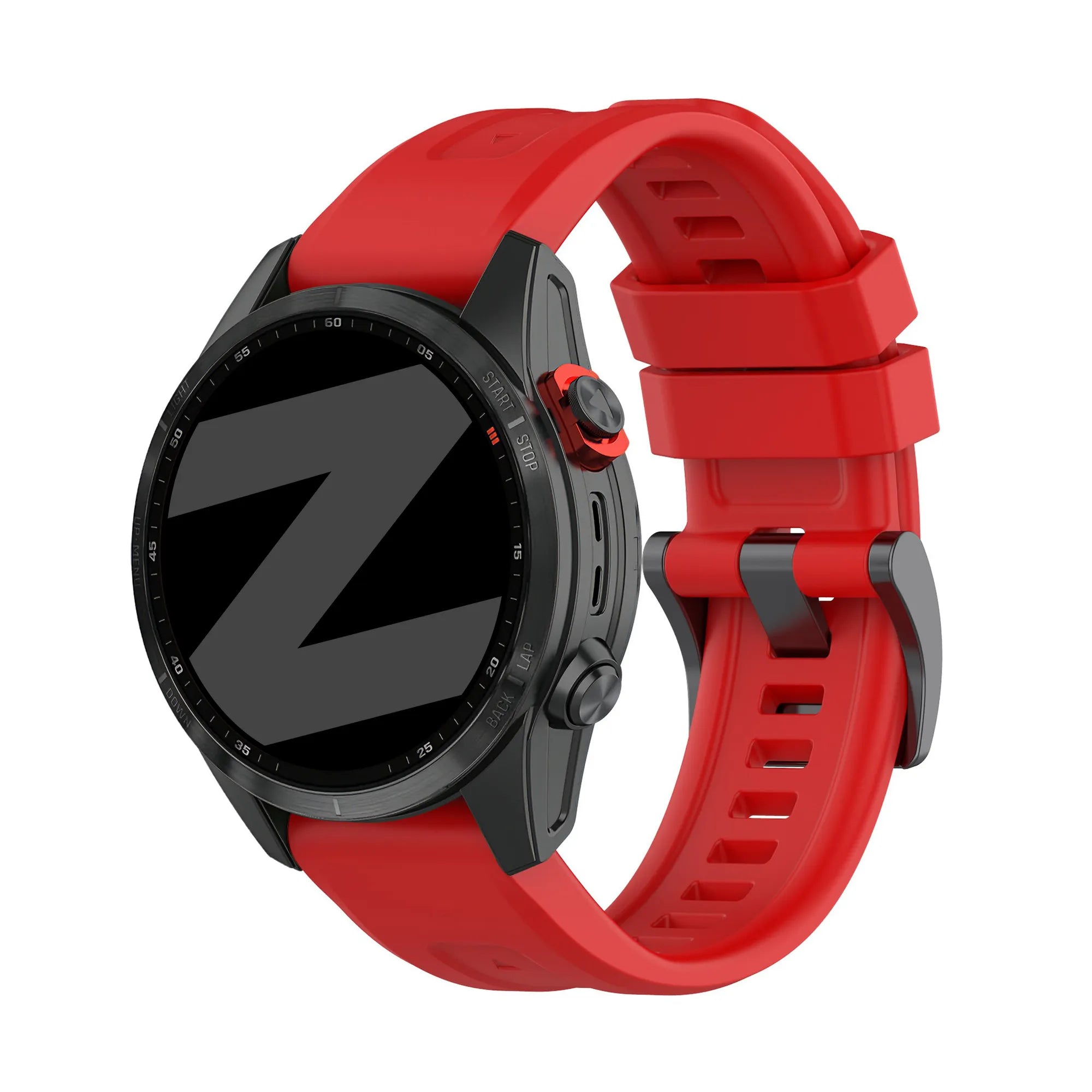 Bandz Garmin Quatix 8 - 51mm Silicone Strap 'Classic' (Red)