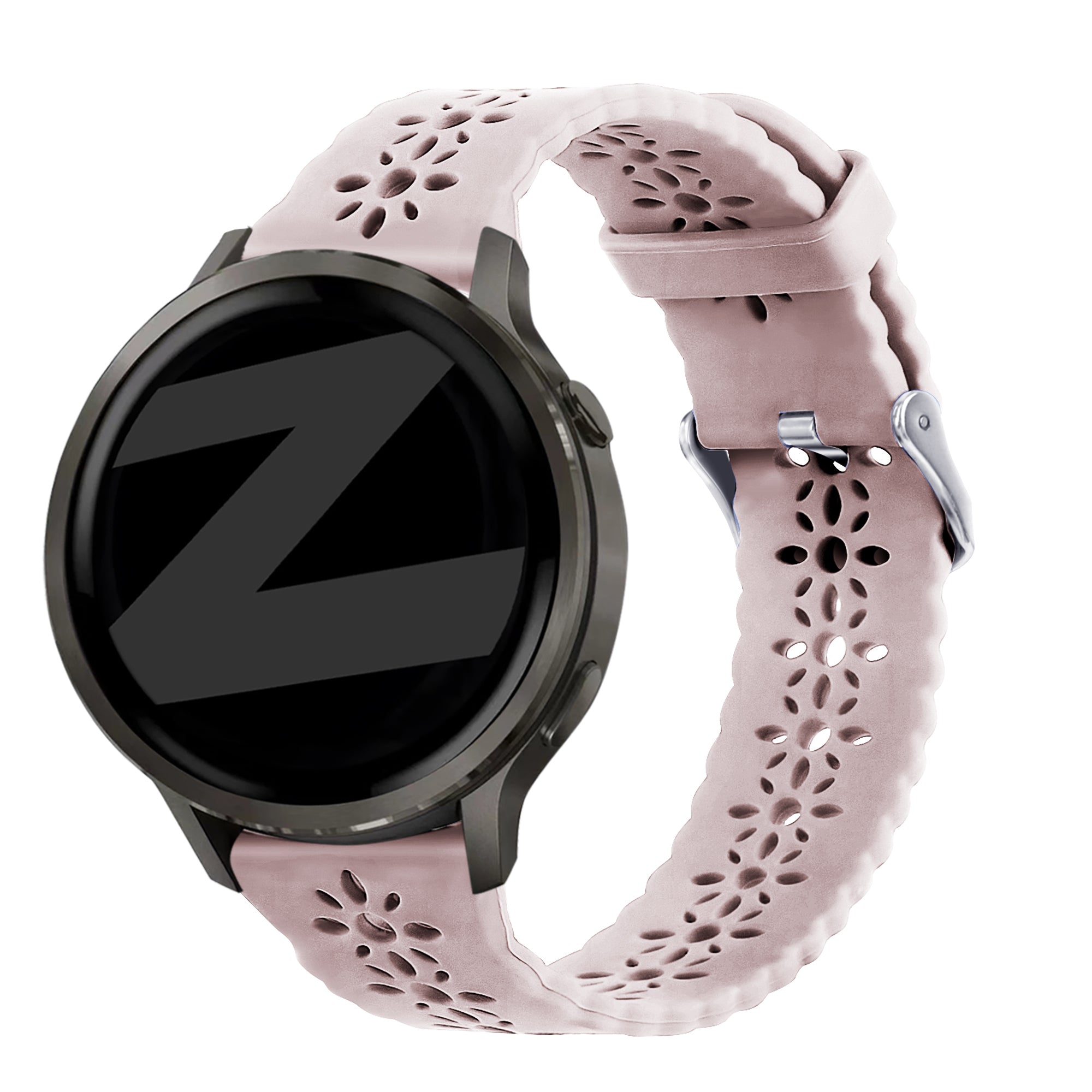 Bandz Garmin Vivomove 3 Silicone Strap 'Lace' (Pink)