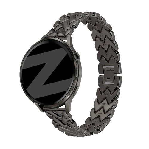 Bandz Oppo Watch X2 Mini Metal Strap 'V-Type' (Black)